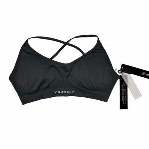 YoungLA Women's Charcoal Sports Bra